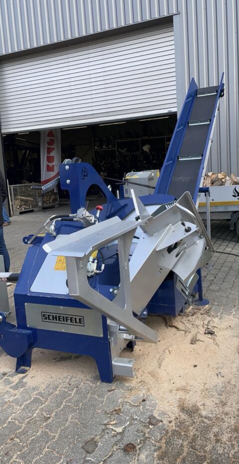 Scheifele Schrägsäge WPI 700 Z Förderband Holzsäge