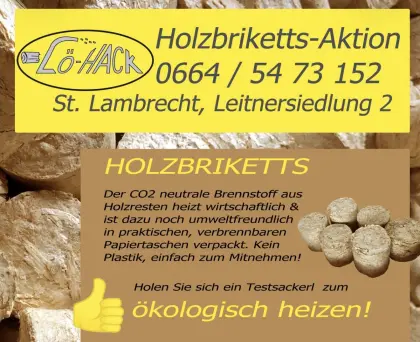 Holzbriketts aus dem Bezirk Murau