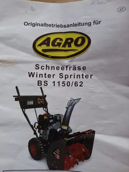 Schneefräse Winter Sprinter BS 1150/62