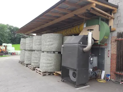 BIO-Heu Rundballen warmbelüftet