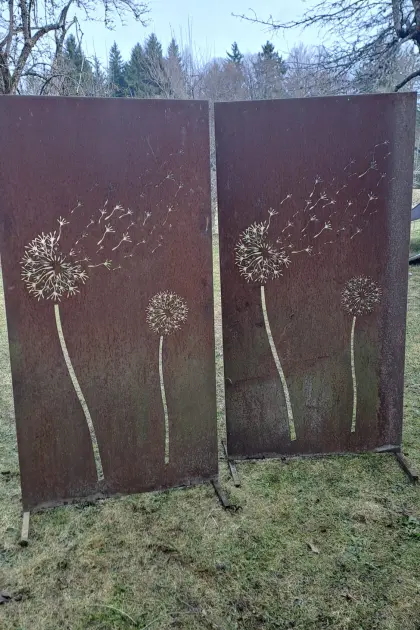 Sichtschutz Garten Edelrost