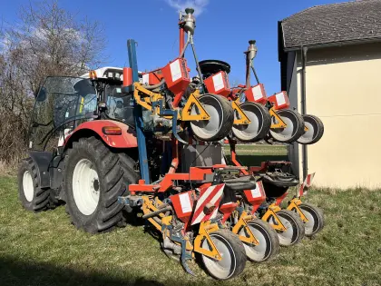 Pneumatische Einzelkorn Sämaschine 8 Reihig,