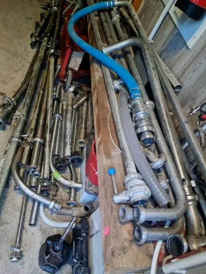 verkaufe  Edelstahl Rohre 30 d 40 d 50d  usw