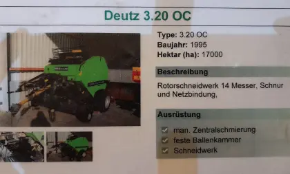 Rundballenpresse Deutz RB 3.20-oc