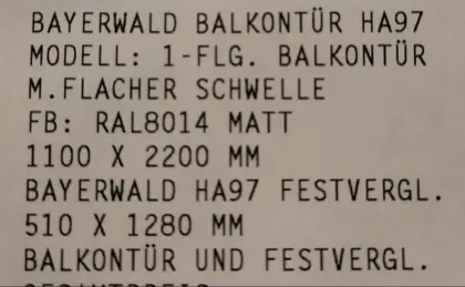 Bayerwald Balkontür/Fenster Kombi