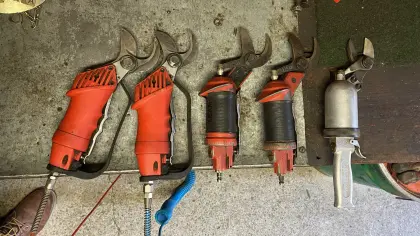 5 Stk. pneumatische Scheren, Betriebsauflösung