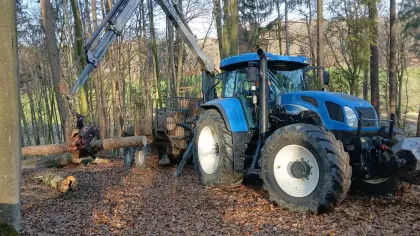 Kesla Rückewagen 12ND + 305T Kran 8,5m | Triebachse