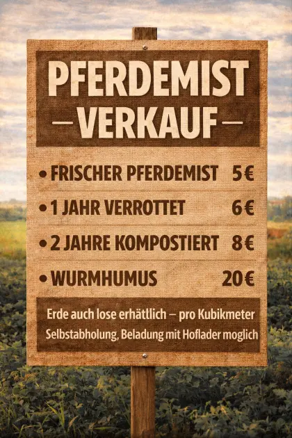 Hochbeeterde, Humus, Pferdemist