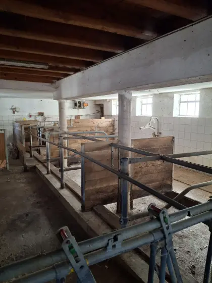 Aufstallung Laufstall Liegeboxen