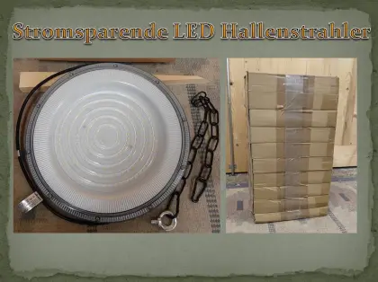 LED 100 Watt Hallenstrahler Stromsparend 10 Stück