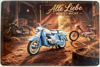 Blechschild 30x20cm Puch Modelle in Scheune
