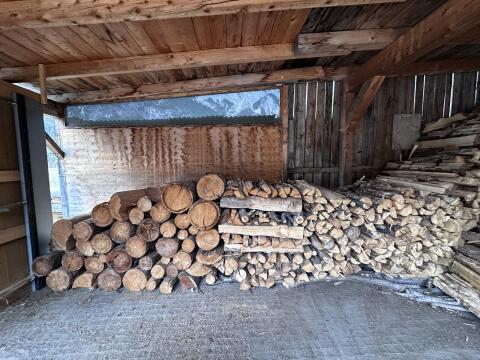 Trockenes Brennholz