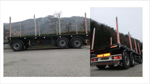 Schwarzmüller Plateauanhänger/Ex-Te Rungen