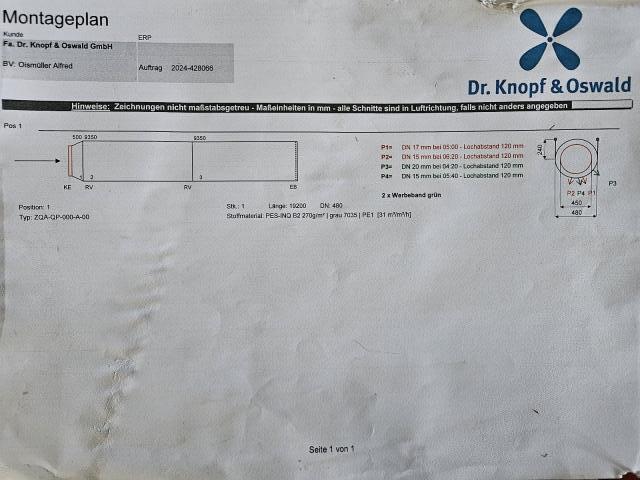 Schlauchbelüftung Dr. Knopf und Oswald NEU