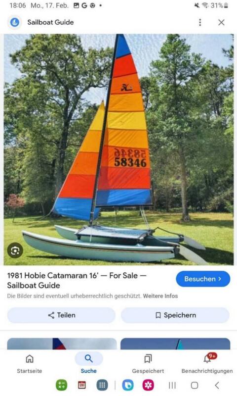 Boot, Katamaran Hobie 16 Cat Fever Special Edition