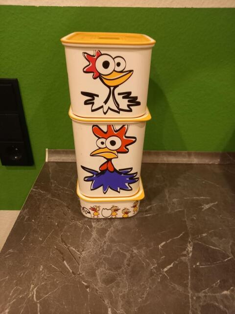 3 Tupperware Dosen mit Motiven