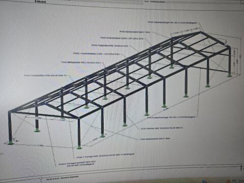 Zelthalle 35x7,7 m