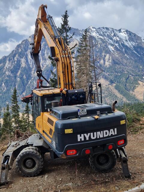 Baggerprozessor Hyundai HW210 x Timbernator TST60H 2017