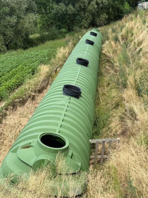 100.000 l Wassertank, Nutzwasserzisterne
