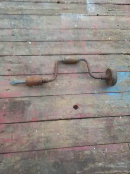 Alte Bohrwinde, nur noch Deko