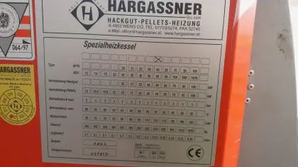 Hackschitzelanlage der Marke Hargassner, Typ HSV 50 – WTH49