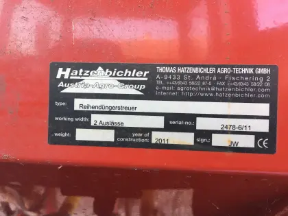 Reihendüngerstreuer mit Kürbishackmaschine 2-reihig