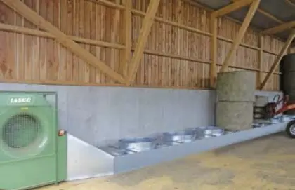 Rundballenbelüftung