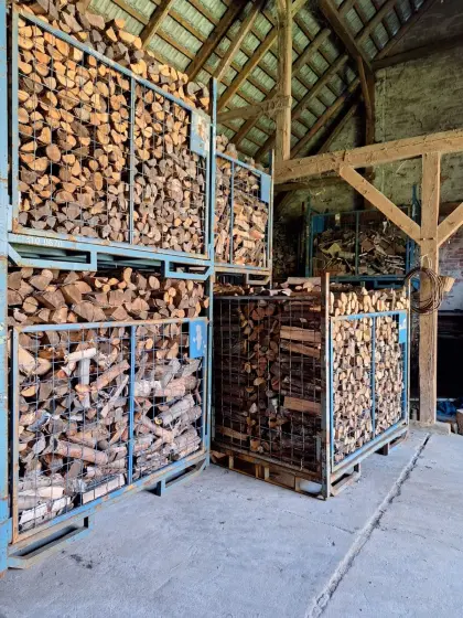 XXL Industriebox Klappbox Gitterbox Brennholz Holz Regale