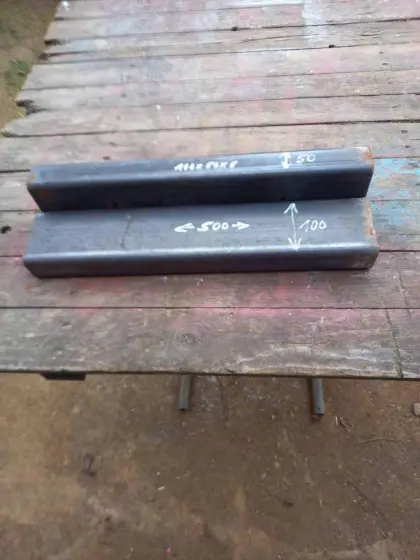 2 Rechteckrohre 100x50x5 Länge 500 mm