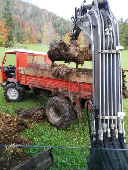 Reform Heck-Miststreuer für Muli, inkl. Bordwände