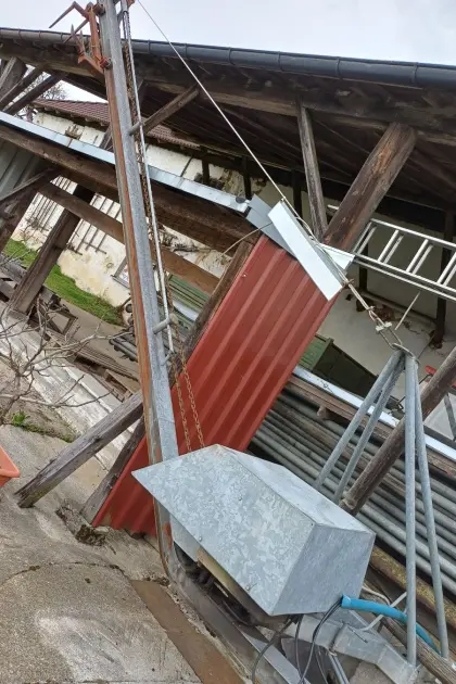 Heugebläse und Entmistungsanlage Vakuumpumpe