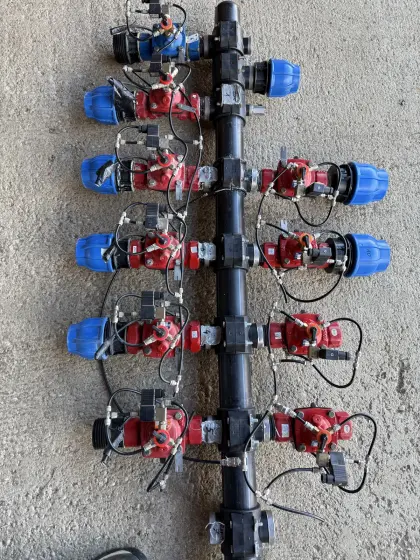 Bewässerungsverteiler mit Magnetventilen