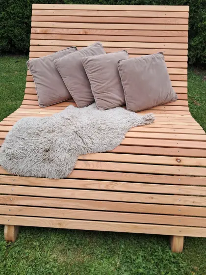Gartenliege Holz