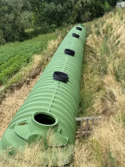 100.000 l Wassertank, Nutzwasserzisterne