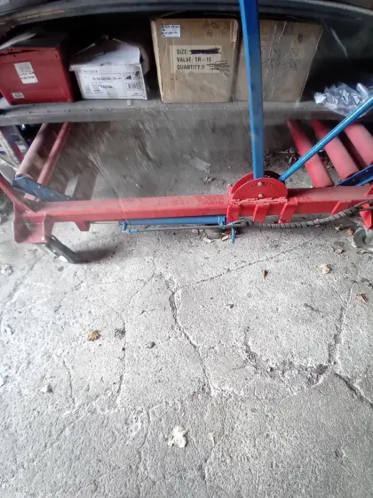 Traktorreifen Montagewagen