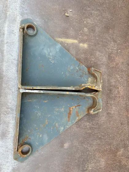 Originale Hauer Aufnahme Anschweißplatte gerade