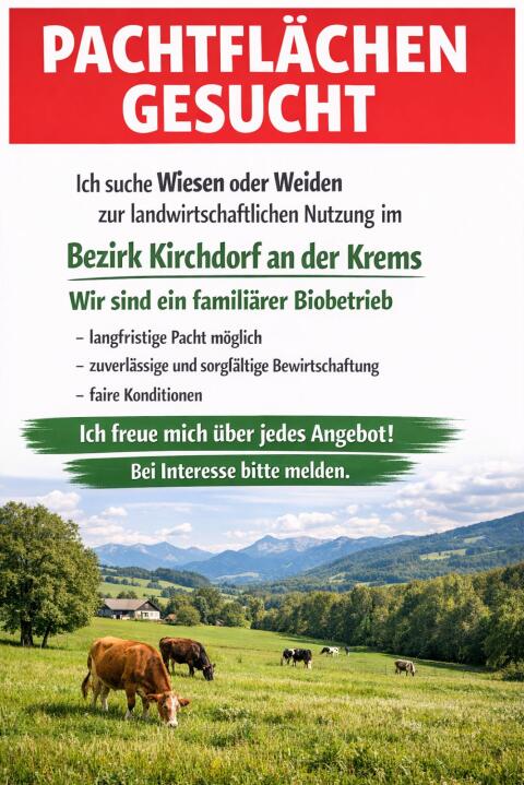 Suche Pachtflächen