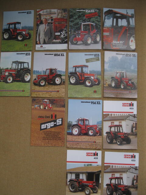 Prospekte, Datenblätter, Broschüren der Firma case iH, inter