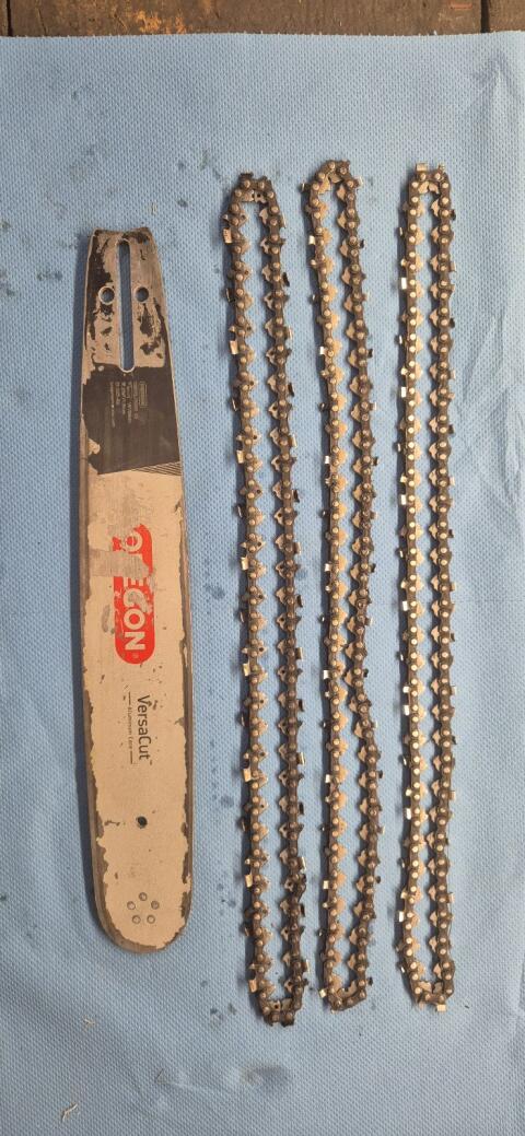 Motorsägen Schiene mit Kette