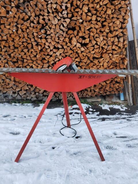 Schleifgerät Mähmesser Jet-Schliff