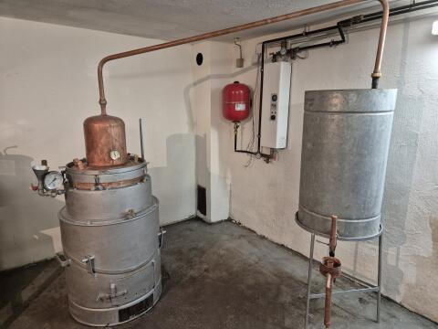 Schnapsbrennkessel mit Wasserbad 80 l