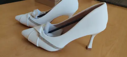 Damen Halbschuhe in weiß, Gr. 36