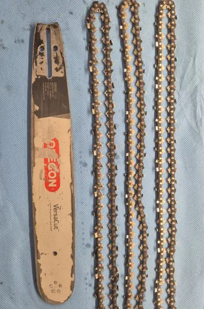 Motorsägen Schiene mit Kette