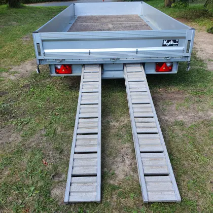 2-Achs-Hochlader Fabr. Koch/Unsinn mit Plane, 2,1 x 4,3 m 2,6 t