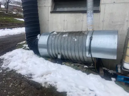 Heizkanone für Heubelüftung