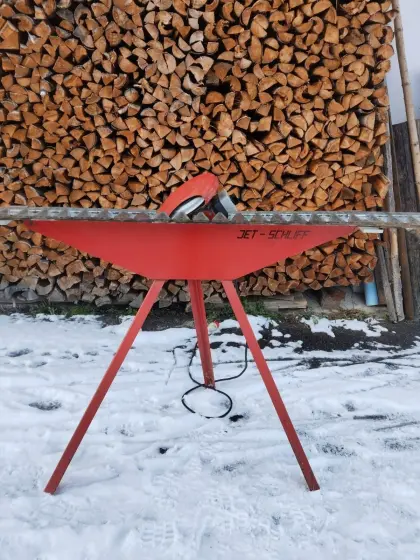 Schleifgerät Mähmesser Jet-Schliff