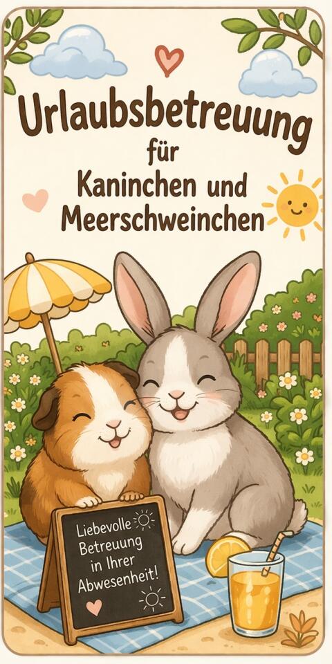 Urlaubsbetreuung für Kaninchen und Meerschweinchen