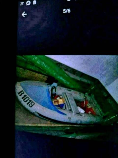 Schlauchboot, Motorboot mit Holzboden