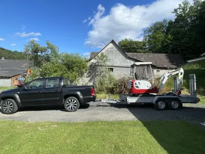 Erdbewegung, Holzarbeit