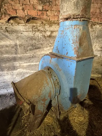 Himel Gebläse, gebraucht mit vielen Rohren und Bögen.